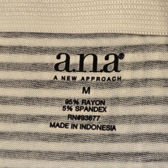 Ana‎ A New Approach Women's Striped Runched Side Stretchy A Line Mini Skirt M - Picture 5 of 9